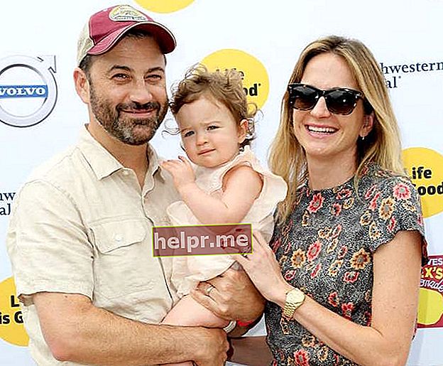 Jimmy Kimmel com esposa e filha