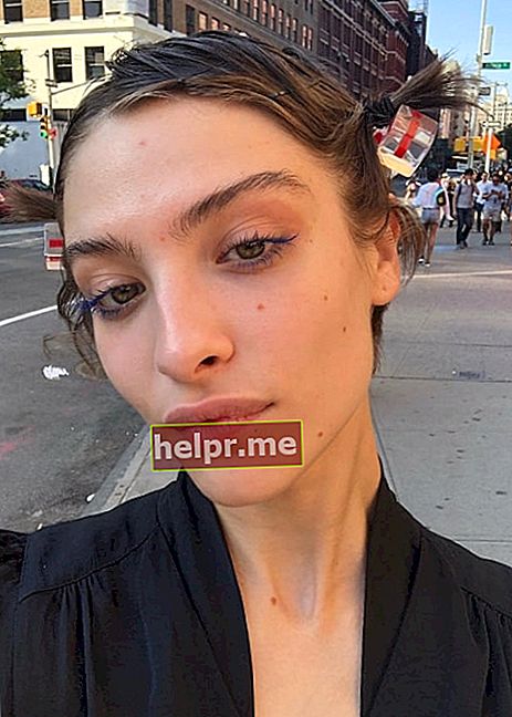 ليرا أبوفا كما شوهدت في صورة سيلفي تم التقاطها في مدينة نيويورك ، نيويورك في مايو 2018