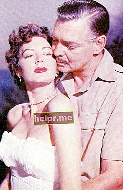 Ava Gardner posant amb Clark Gable