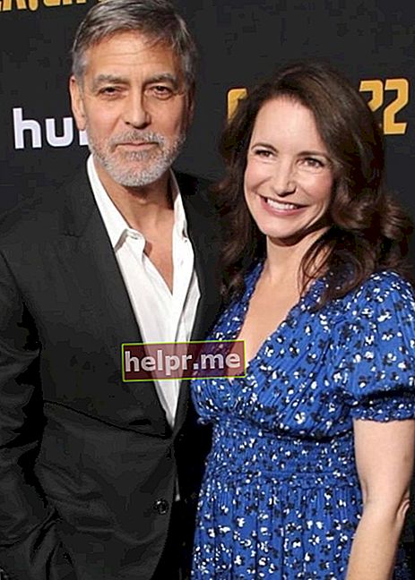 Kristin Davis i el seu també actor George Clooney, tal com es va veure el maig del 2019