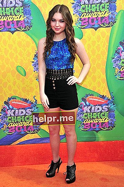 Sammi Hanratty durante los Kids Choice Awards 2014