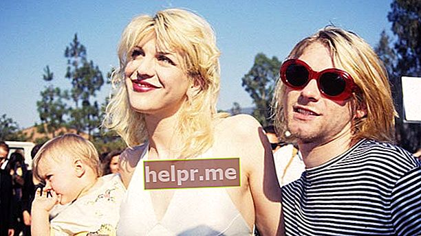 Courtney Love con su difunto esposo Kurt Cobain y su hija Frances Bean Cobain en 1993