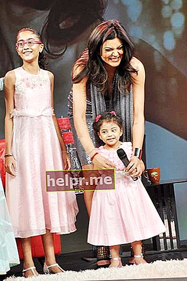 Sushmita Sen con sus hijas Renee y Alisah