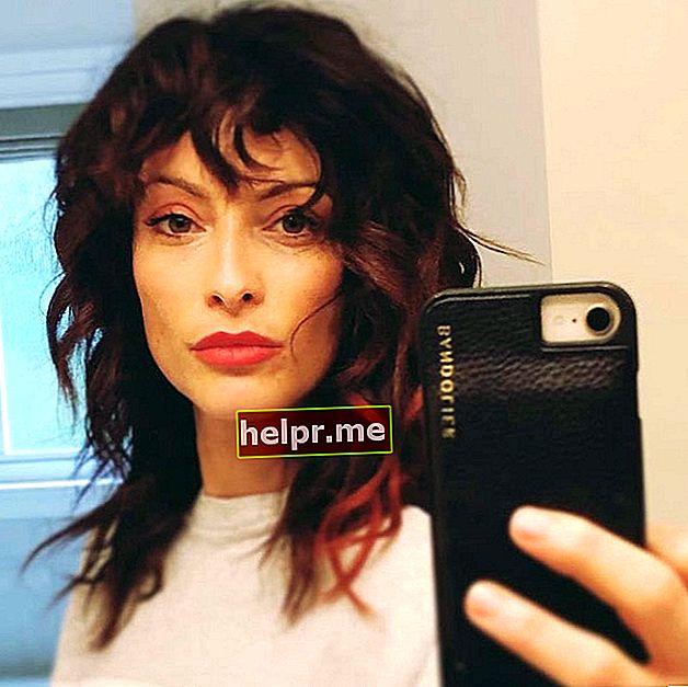 Erica Cerra într-un selfie în octombrie 2019