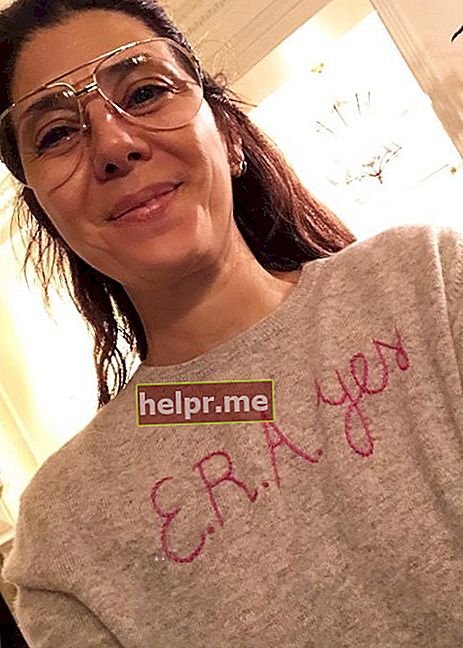 Marisa Tomei într-un selfie pe Instagram, așa cum s-a văzut în martie 2019