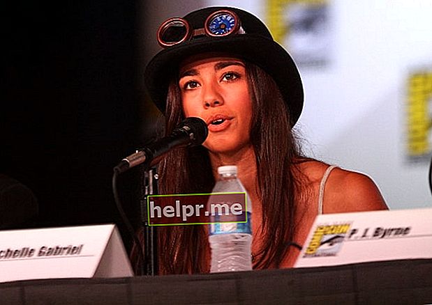 Seychelle Gabriel așa cum s-a văzut în timp ce vorbea la San Diego Comic-Con International 2012 din San Diego, California