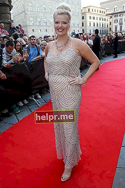 Melissa Peterman la gala Celebrity Fight Night din septembrie 2015 la Florența, Italia