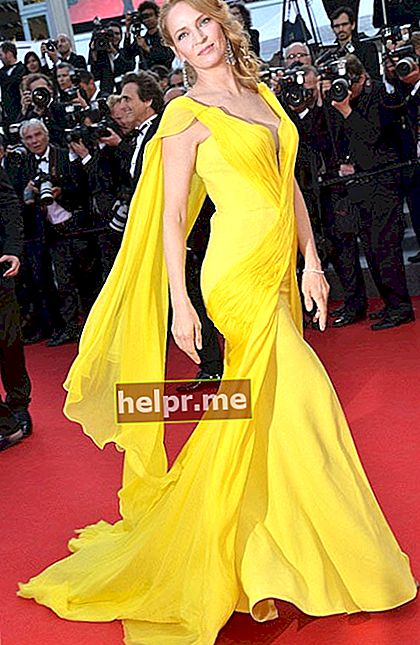 Uma Thurman în timpul celui de-al 67-lea Festival de Film de la Cannes.