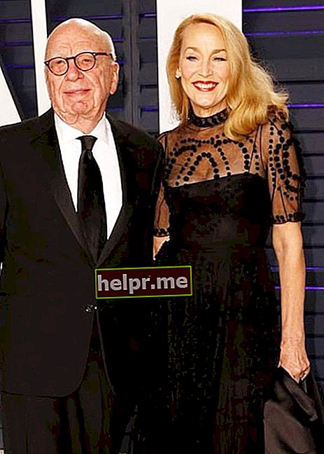 Jerry Hall y Rupert Murdoch, visto en febrero de 2019
