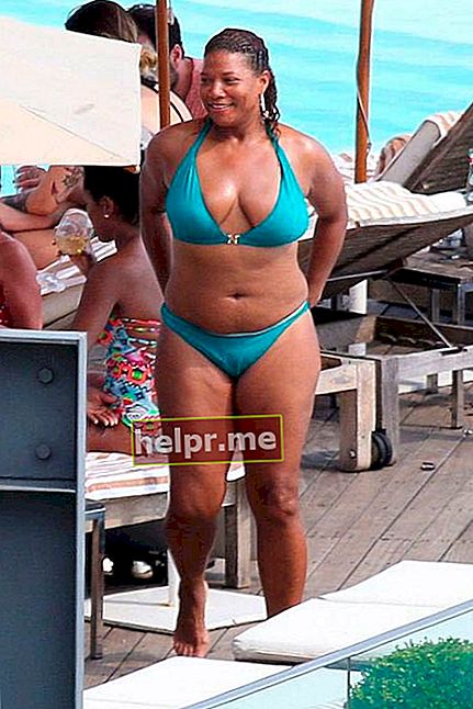 El cuerpo de playa de Queen Latifah durante unas vacaciones en Brasil en enero de 2015