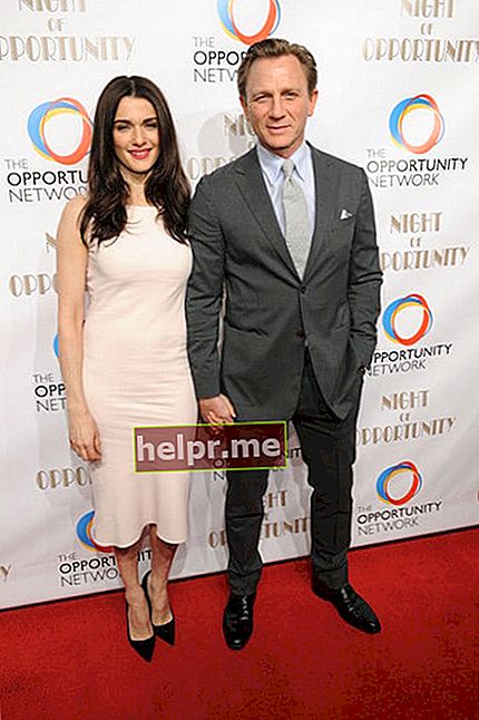 Rachel Weisz și soțul Daniel Craig la cea de-a 7-a ediție anuală a „The Night of Opportunity” de la The Opportunity Network la Cipriani Wall Street pe 7 aprilie 2014 în New York City