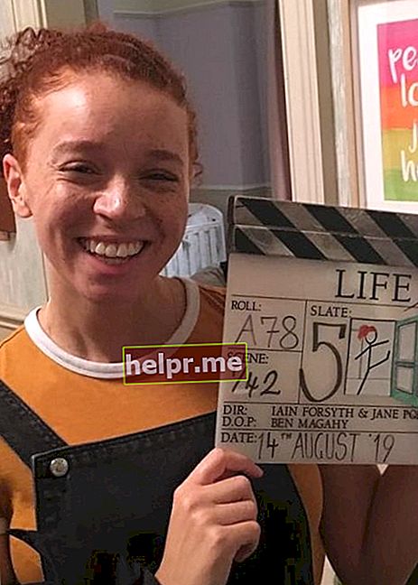 Erin Kellyman az Life (2020) forgatásán 2020 novemberében