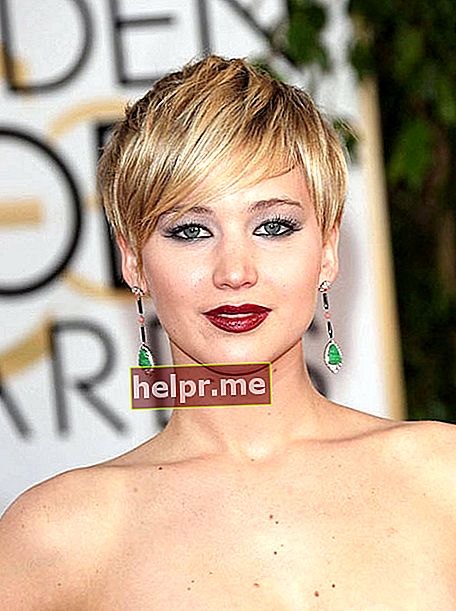 Jennifer Lawrence durant els Globus d'Or 2014