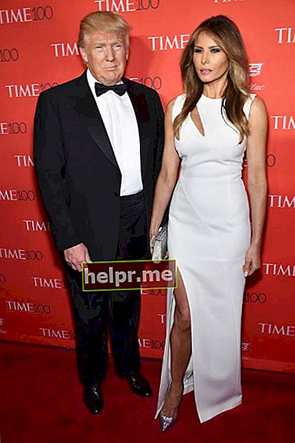 Donald Trump và Melania Trump tại buổi dạ tiệc Những người có ảnh hưởng nhất của Time vào tháng 4 năm 2016