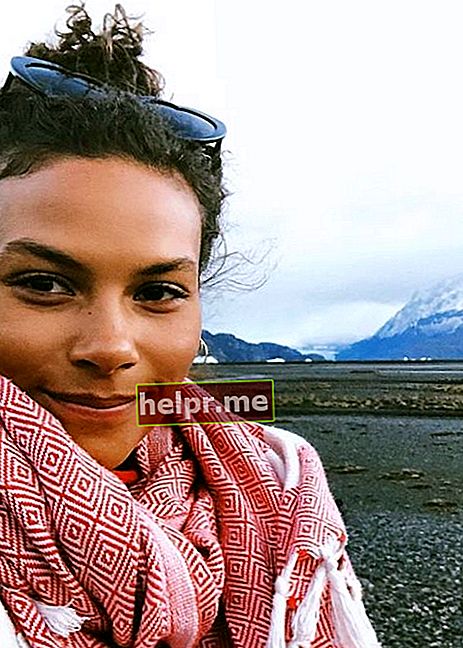 Marquita Pring haciéndose un selfie en Chile en agosto de 2019