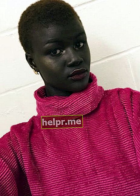 Khoudia Diop într-un selfie în ianuarie 2018