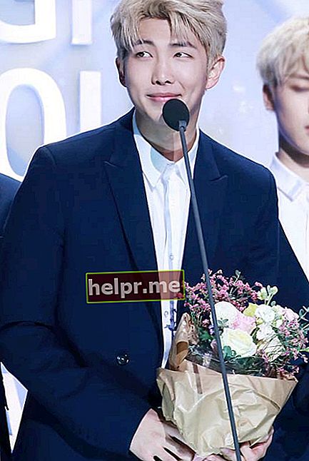 Rap Monster tijekom glazbenih nagrada u Seulu 2017. godine