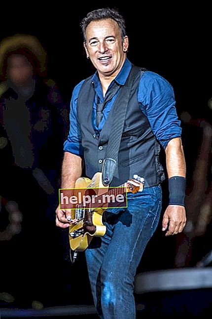 Bruce Springsteen viđen tijekom nastupa na festivalu Roskilde 2012