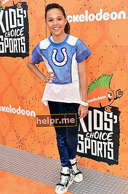 Breanna Yde bij de Nickelodeon Kids 'Choice Sports Awards in juni 2016