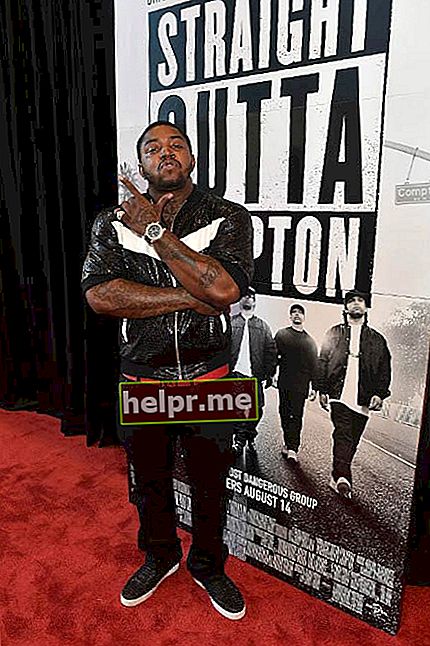 Lil Scrappy en la proyección VIP de Straight Outta Compton en julio de 2015