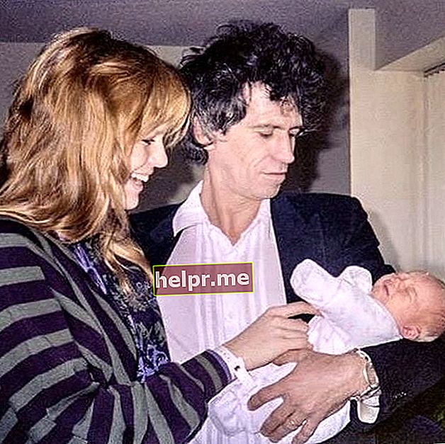 Fotografia veche a lui Keith Richards cu soția sa Patti și fiica Theodora, așa cum s-a văzut în martie 2019