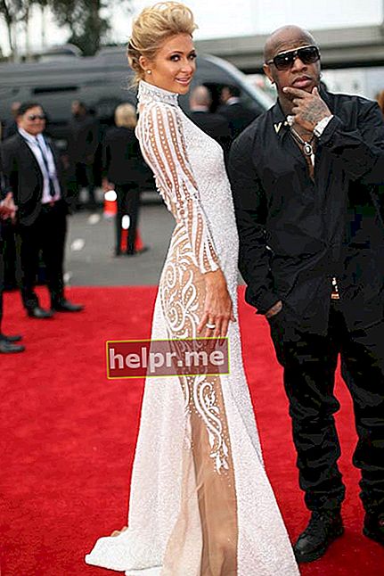 Paris Hilton și Birdman la premiile Grammy 2014