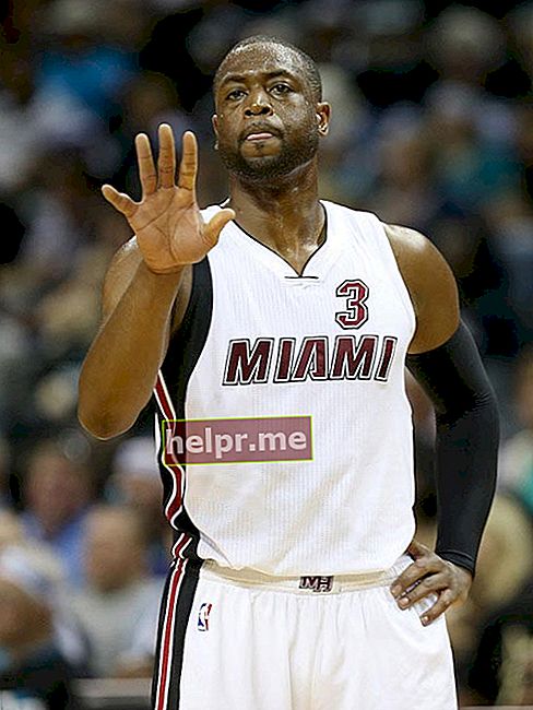 Dwyane Wade în timpul unui meci din sferturile de finală ale Conferinței de Est NBA Playoff 2016 între Miami Heat și Charlotte Hornets
