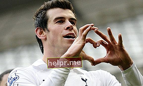 Celebració del cor de Gareth Bale després de marcar un gol.