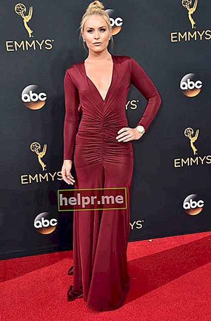 Lindsey Vonn na 68. godišnjoj dodjeli nagrada Emmy u rujnu 2016