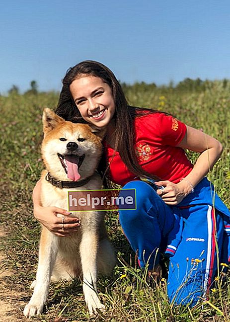 Alina Zagitova, așa cum s-a văzut într-o postare de Instagram în septembrie 2018