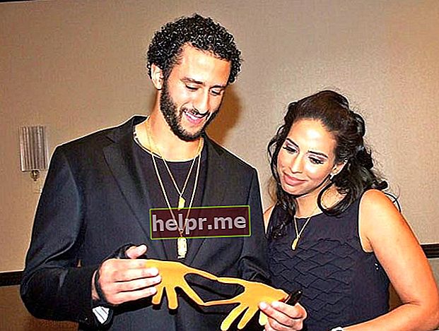 Colin Kaepernick és Nessa Diab egy jótékonysági rendezvényen 2016 januárjában
