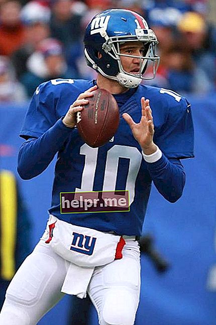 Eli Manning en un partit entre els New York Giants i els Chicago Bears el novembre de 2016