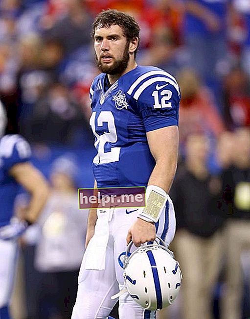 Andrew Luck sa laro ng Kansas City Chiefs v Indianapolis Colts noong Enero 2014