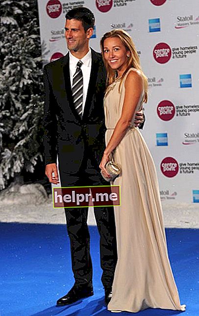 Novak Djokovic y Jelena Ristic.