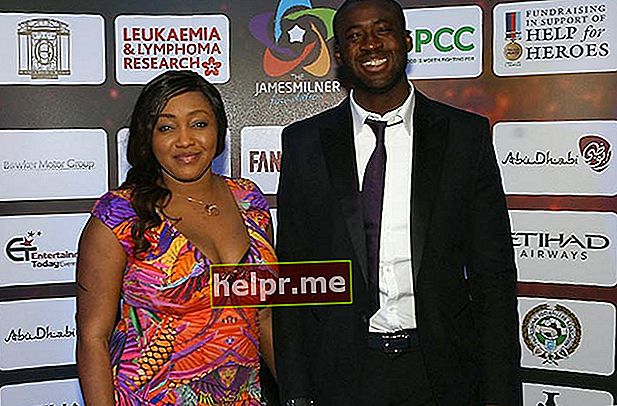 Yaya Toure cu soția sa Gineba Toure