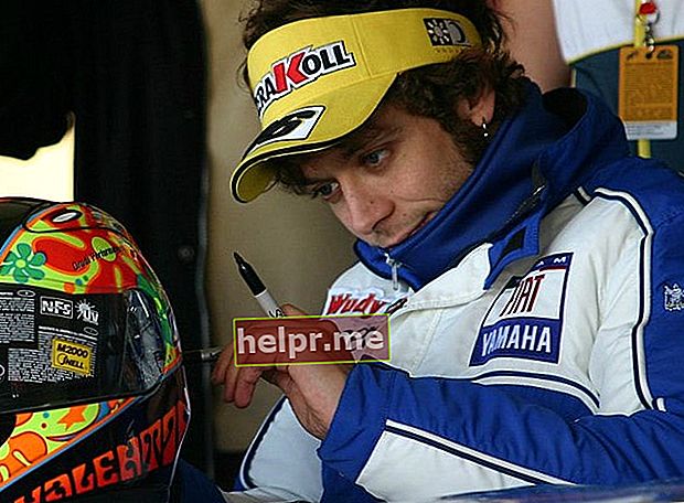 Valentino Rossi în timpul unui eveniment din octombrie 2007