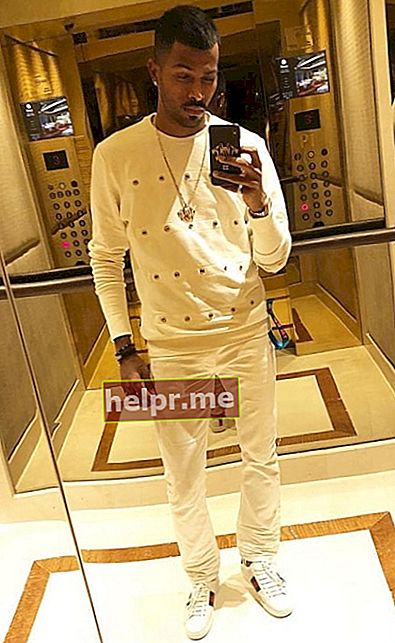 În iunie 2018, Hardik Pandya a îmbrăcat o ținută complet albă într-un selfie în oglindă