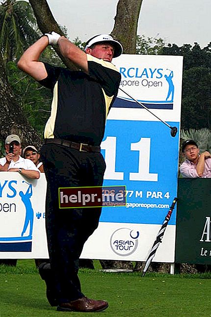 Phil Mickelson som spelar golf på Barclays Singapore Open 2007