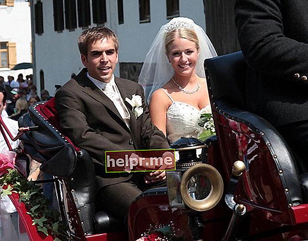 فيليب لام وكلوديا في يوم زفافهما في أيينغ ، ألمانيا