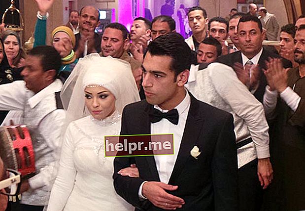 محمد صلاح اور میگی صلاح کی شادی کا دن