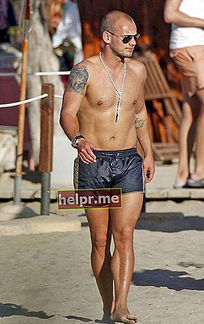 Wesley Sneijder corp fără cămașă