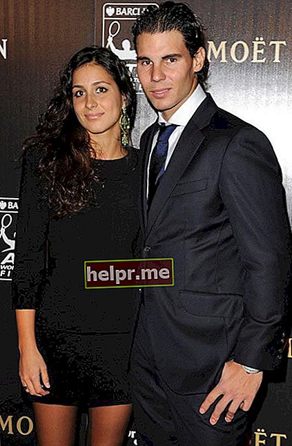 Rafael Nadal con su prometida Maria Francisca Perello en la Gala Barclays ATP World Tour en 2011