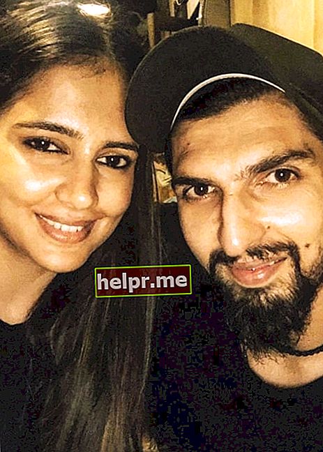 Ishant Sharma, așa cum se vede într-un selfie realizat împreună cu soția sa, Pratima Singh, în septembrie 2019