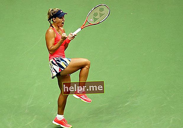Angelique Kerber mostra entusiasmo contra Karolina Pliskova na final do US Open 2016 em 10 de setembro de 2016
