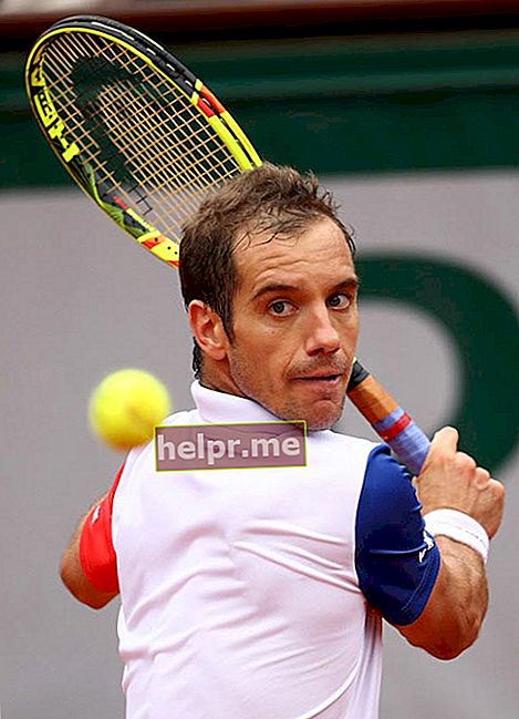 Richardas Gasquetas per rungtynes ​​su Andy Murray 2016 m. „French Open“ 2016 m. birželio 1 d.
