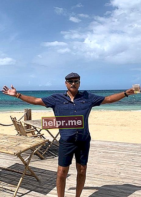 Ravi Shastri como se ve en una foto tomada en Jamaica en septiembre de 2019