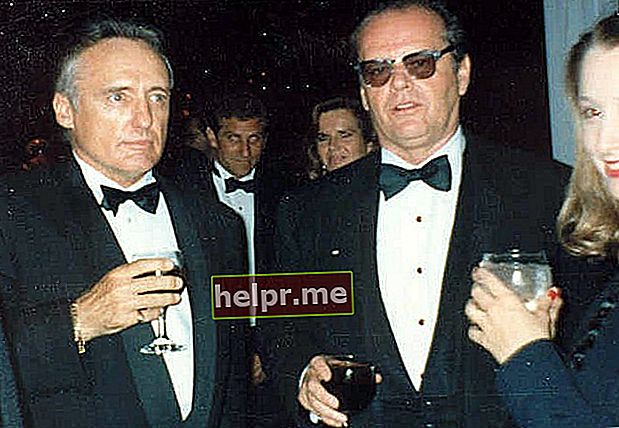 Jack Nicholson (dreta) i Dennis Hopper tal com es va veure el març de 1990