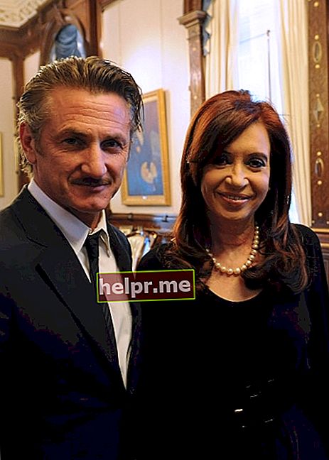 Sean Penn pozirajući s bivšom predsjednicom Argentine Cristinom Fernández u veljači 2012