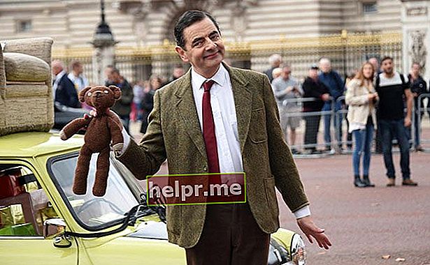 Rowan Atkinson tijekom 25-godišnjeg slavlja službenog izlaska humoristične emisije Mr. Bean 4. rujna 2015. u Londonu