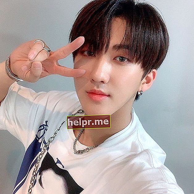 Changbin com es va veure mentre es feia una selfie el juny del 2019